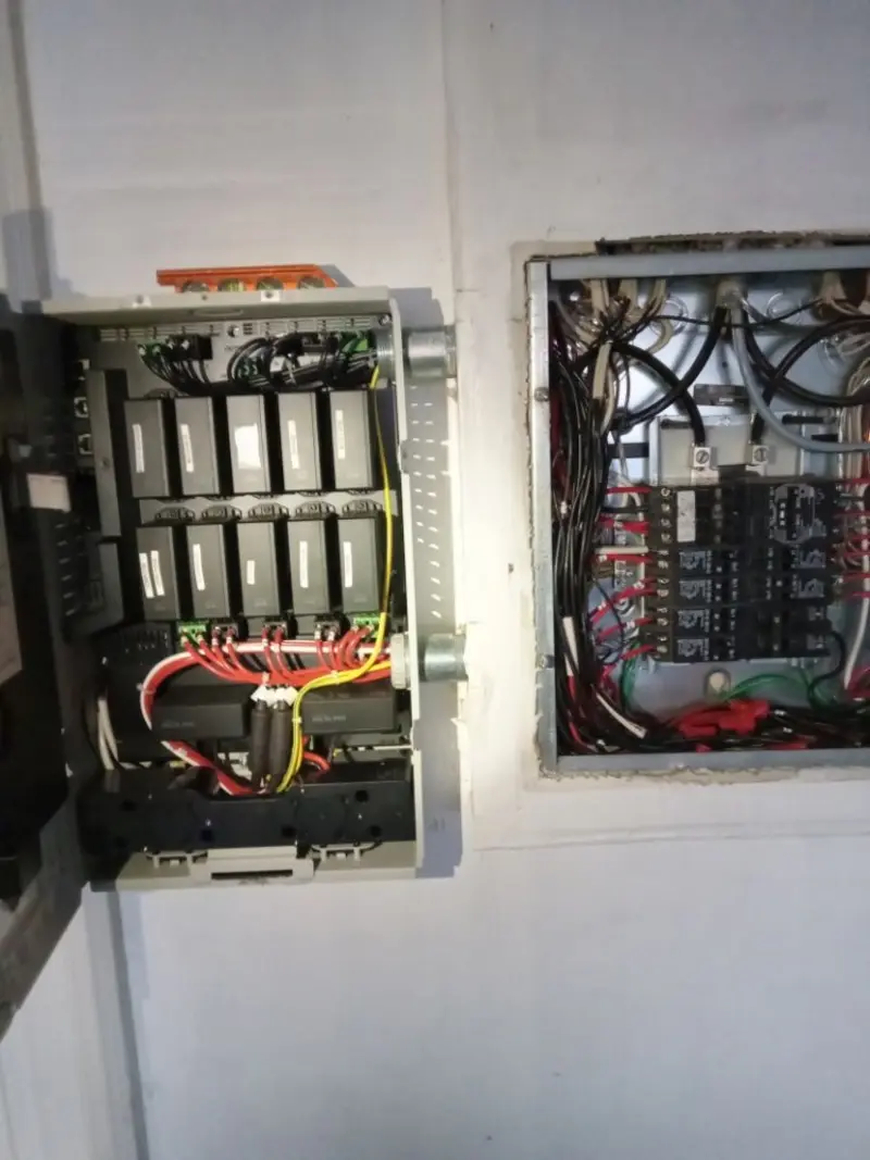 Electrical panel upgrade completed for Security Camera Wiring in Plaistow